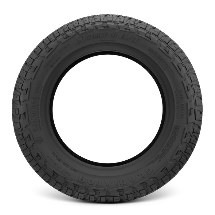 MODZ Bomber 12x7 Matte Bronze Wheel & X Comp Golf A/T Tire Package golf cart wheel and tire – view 5