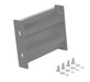 Vestil GR-F2R-BO-1-GYSG Steel 2 Ribbed Bolt On Style Guard Rail 6 in. Length Gray Semi Gloss