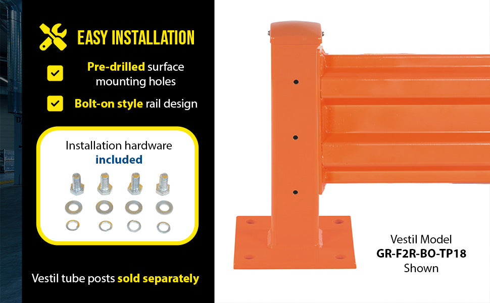 Vestil GR-F2R-BO-1-OR steel feature overview 2