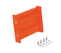 Vestil GR-F2R-BO-1-OR Steel 2 Ribbed Bolt On Style Guard Rail 6 in. Length Orange