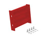 Vestil GR-F2R-BO-1-RD Steel 2 Ribbed Bolt On Style Guard Rail 6 in. Length Red