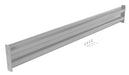 Vestil GR-F2R-BO-10-SL Steel 2 Ribbed Bolt On Style Guard Rail 114 in. Length Silver
