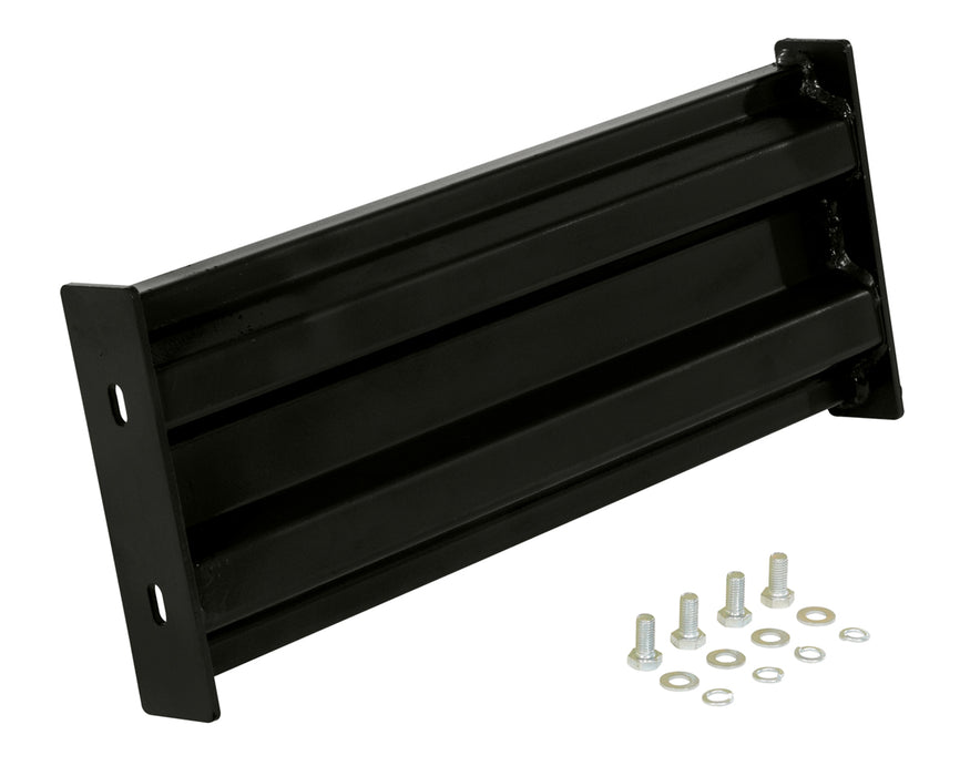 Vestil GR-F2R-BO-2-BK Steel 2 Ribbed Bolt On Style Guard Rail 18 in. Length Black