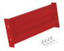 Vestil GR-F2R-BO-2-RD Steel 2 Ribbed Bolt On Style Guard Rail 18 in. Length Red