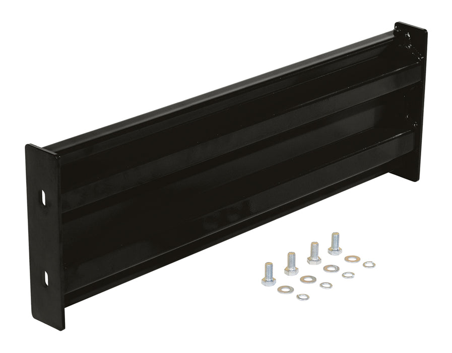 Vestil GR-F2R-BO-3-BK Steel 2 Ribbed Bolt On Style Guard Rail 30 in. Length Black
