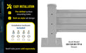 Vestil GR-F2R-BO-3-SL steel feature overview 2