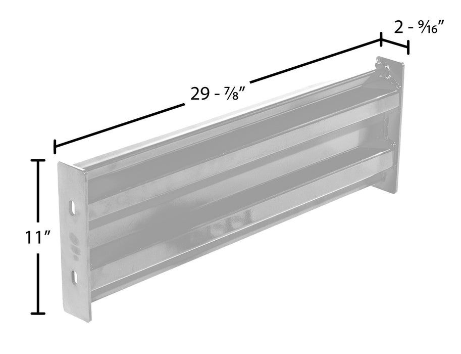 Vestil GR-F2R-BO-3-SL steel dimensions diagram