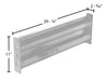 Vestil GR-F2R-BO-3-SL steel dimensions diagram
