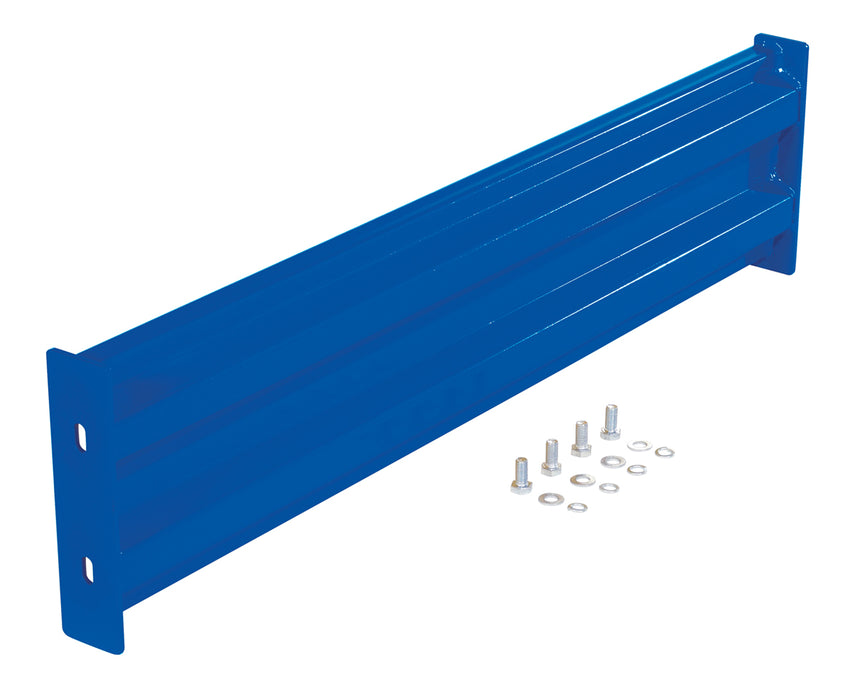 Vestil GR-F2R-BO-4-BU Steel 2 Ribbed Bolt On Style Guard Rail 42 in. Length Blue