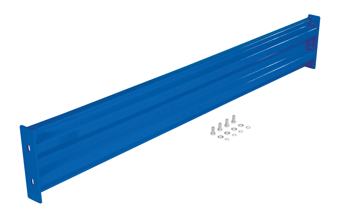 Vestil GR-F2R-BO-6-BU Steel 2 Ribbed Bolt On Style Guard Rail 66 in. Length Blue
