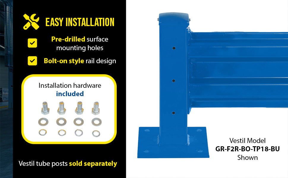 Vestil GR-F2R-BO-6-BU steel feature overview 1