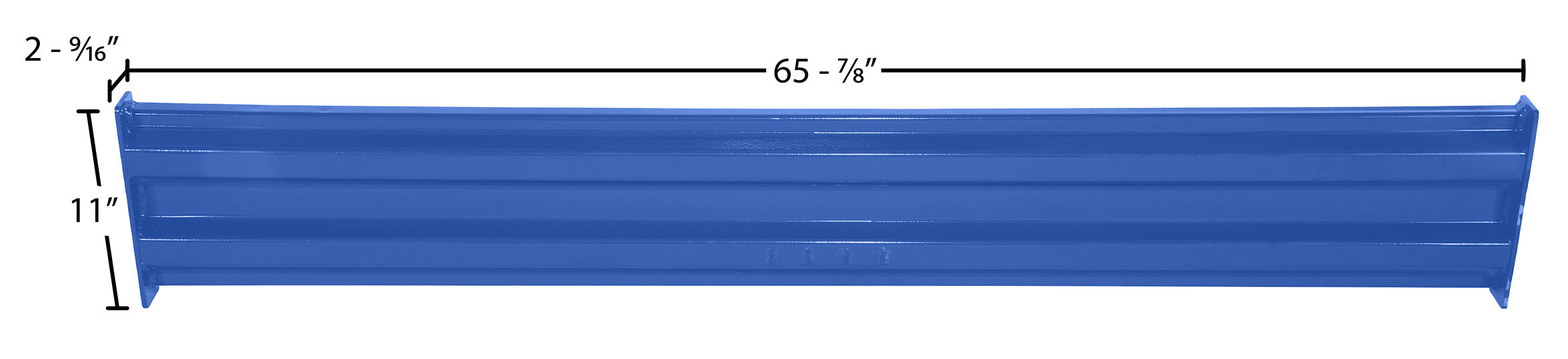 Vestil GR-F2R-BO-6-BU steel dimensions diagram