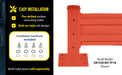 Vestil GR-F2R-BO-6-OR steel feature overview 1