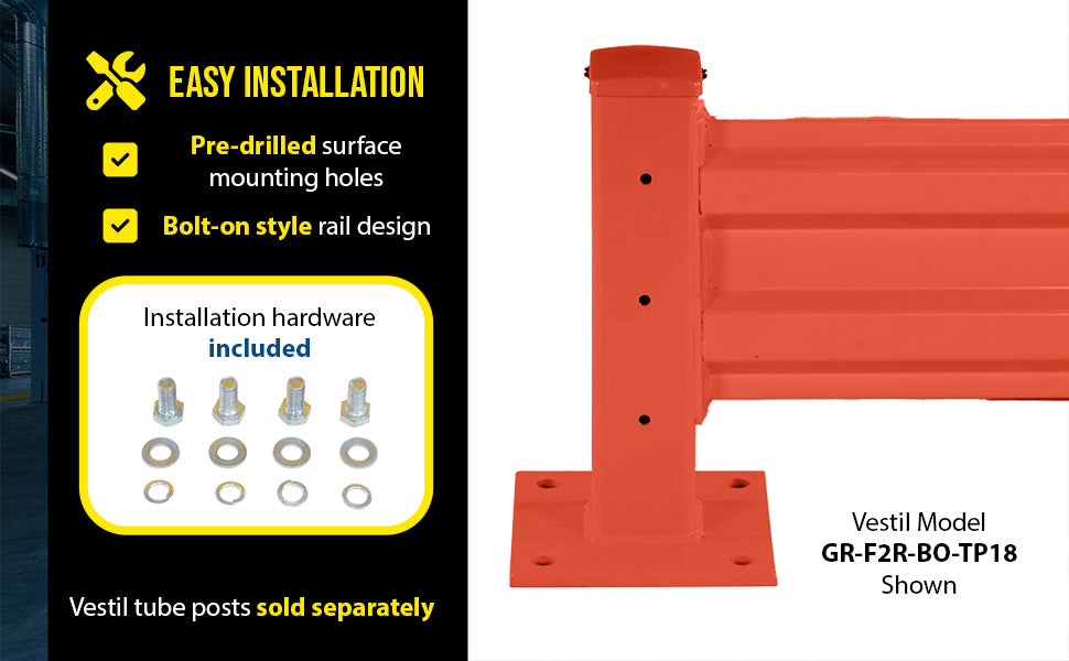 Vestil GR-F2R-BO-6-OR steel feature overview 1