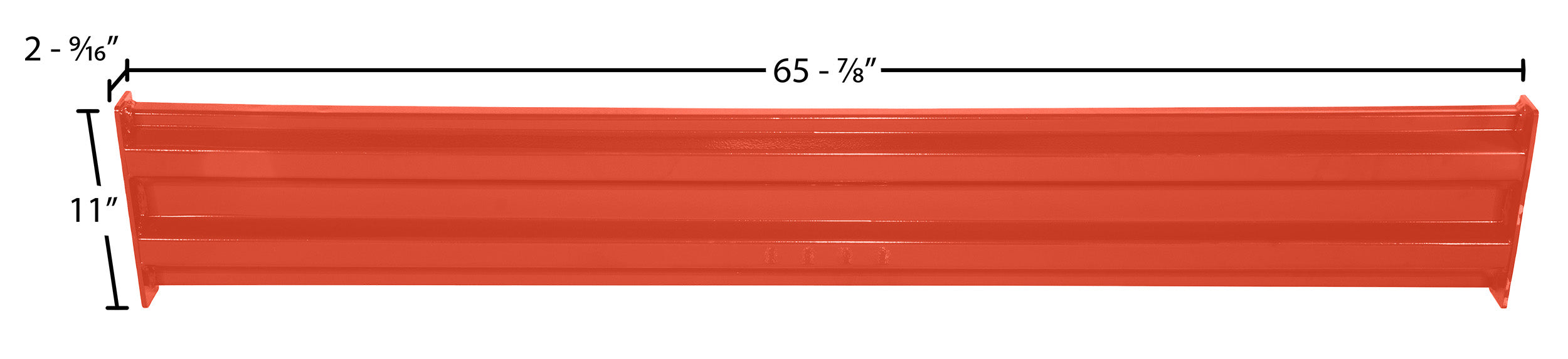 Vestil GR-F2R-BO-6-OR steel dimensions diagram