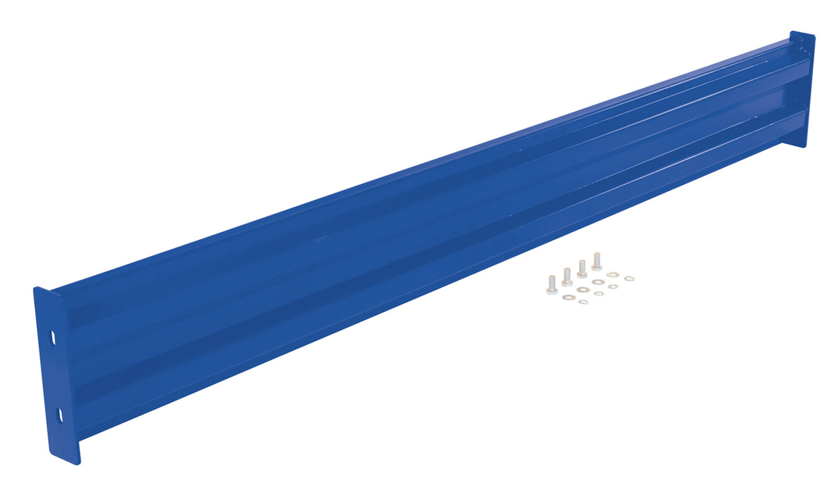 Vestil GR-F2R-BO-7-BU Steel 2 Ribbed Bolt On Style Guard Rail 78 in. Length Blue
