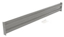 Vestil GR-F2R-BO-7-GYSG Steel 2 Ribbed Bolt On Style Guard Rail 78 in. Length Gray Semi Gloss