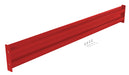 Vestil GR-F2R-BO-9-RD Steel 2 Ribbed Bolt On Style Guard Rail 102 in. Length Red