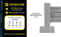 Vestil GR-F2R-BO-9-SL steel feature overview 1