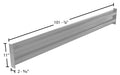 Vestil GR-F2R-BO-9-SL steel dimensions diagram