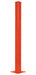 Vestil GR-F2R-BO-TP60-OR Steel Rigid Tube Post Bolt On Style 60 in. For 2 Ribbed Guard Rails Orange