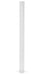 Vestil GR-F2R-BO-TP72-WT Steel Rigid Tube Post Bolt On Style 72 in. For 2 Ribbed Guard Rails White