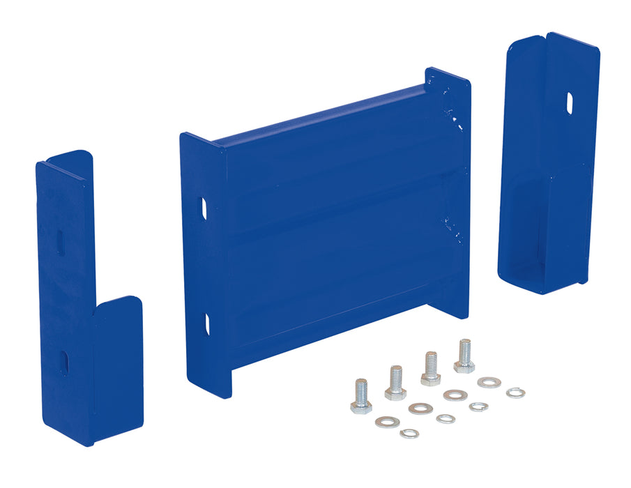 Vestil GR-F2R-DI-1-BU Steel 2 Ribbed Drop In Style Guard Rail 6 in. Length Blue