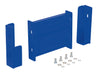 Vestil GR-F2R-DI-1-BU Steel 2 Ribbed Drop In Style Guard Rail 6 in. Length Blue