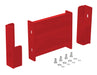 Vestil GR-F2R-DI-1-RD Steel 2 Ribbed Drop In Style Guard Rail 6 in. Length Red
