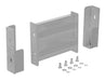 Vestil GR-F2R-DI-1-SL Steel 2 Ribbed Drop In Style Guard Rail 6 in. Length Silver