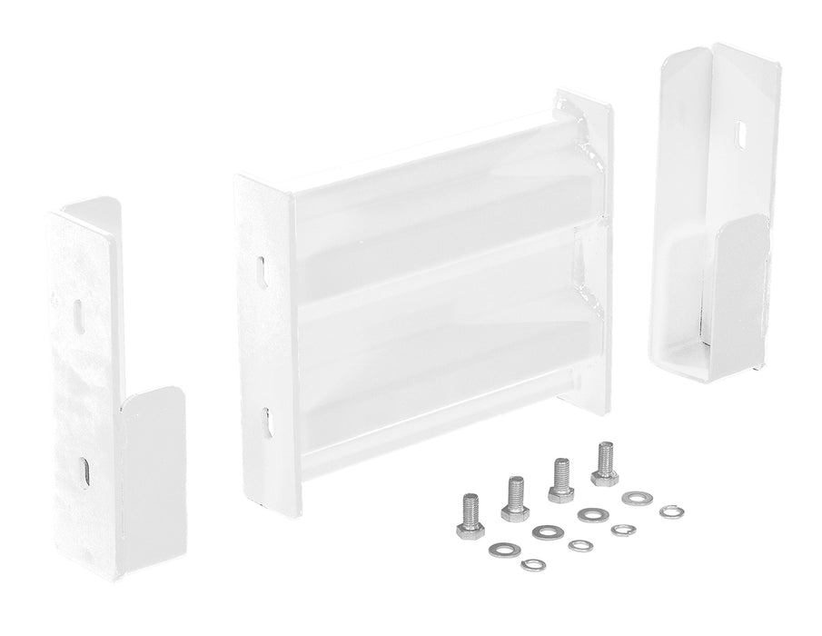 Vestil GR-F2R-DI-1-WT Steel 2 Ribbed Drop In Style Guard Rail 6 in. Length White