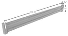 Vestil GR-F2R-DI-10-SL steel dimensions diagram
