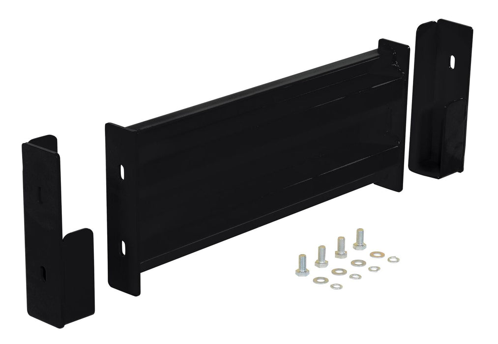 Vestil GR-F2R-DI-2-BK Steel 2 Ribbed Drop In Style Guard Rail 18 in. Length Black