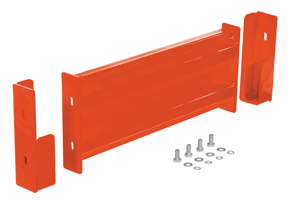 Vestil GR-F2R-DI-2-OR Steel 2 Ribbed Drop In Style Guard Rail 18 in. Length Orange