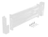 Vestil GR-F2R-DI-3-WT Steel 2 Ribbed Drop In Style Guard Rail 30 In Length White