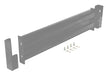 Vestil GR-F2R-DI-4-GYSG Steel 2 Ribbed Drop In Style Guard Rail 42 in. Length Gray Semi Gloss