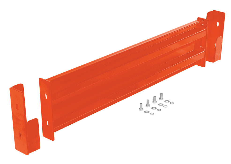 Vestil GR-F2R-DI-4-OR Steel 2 Ribbed Drop In Style Guard Rail 42 in. Length Orange
