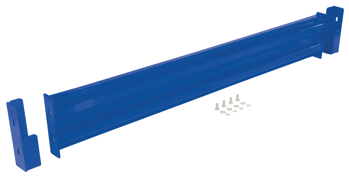 Vestil GR-F2R-DI-6-BU Steel 2 Ribbed Drop In Style Guard Rail 66 in. Length Blue