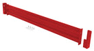 Vestil GR-F2R-DI-7-RD Steel 2 Ribbed Drop In Style Guard Rail 78 in. Length Red