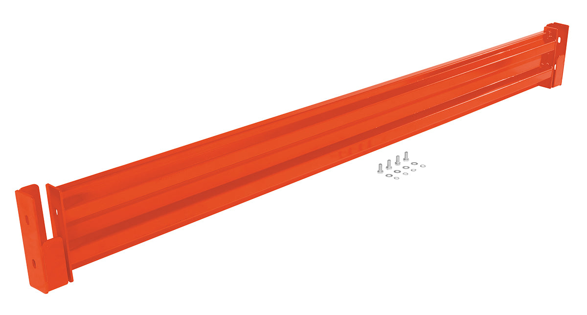 Vestil GR-F2R-DI-8-OR Steel 2 Ribbed Drop In Style Guard Rail 90 in. Length Orange