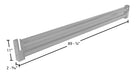 Vestil GR-F2R-DI-8-SL steel dimensions diagram