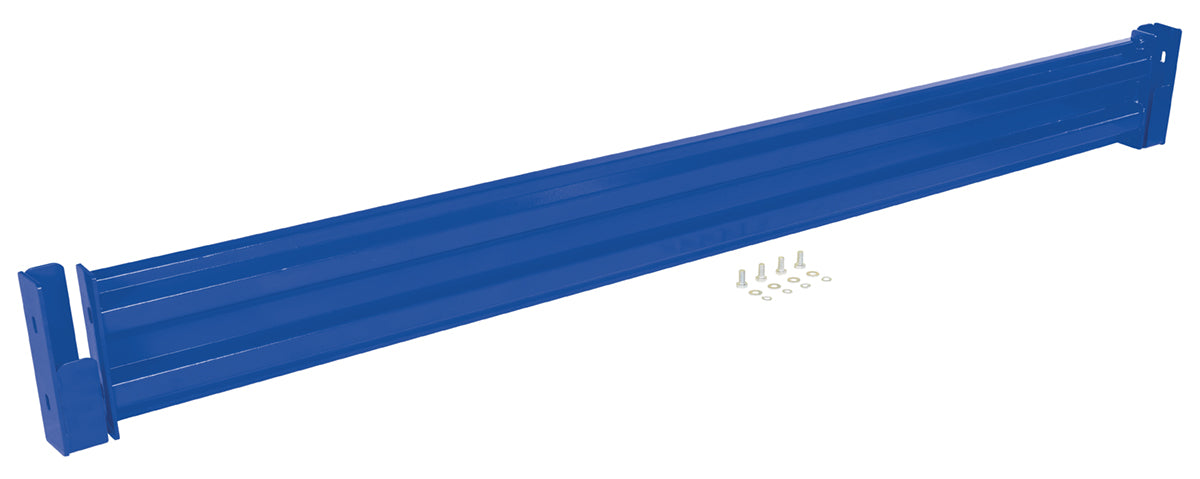 Vestil GR-F2R-DI-9-BU Steel 2 Ribbed Drop In Style Guard Rail 102 in. Length Blue