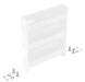 Vestil GR-F3R-BO-1-WT Steel 3 Ribbed Bolt On Style Guard Rail 12 in. Length White