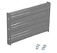 Vestil GR-F3R-BO-2-GYSG Steel 3 Ribbed Bolt On Style Guard Rail 24 in. Length Gray Semi Gloss