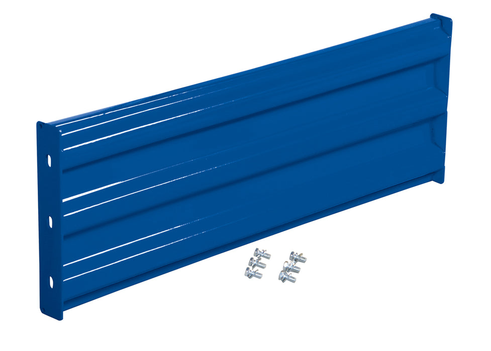 Vestil GR-F3R-BO-3-BU Steel 3 Ribbed Bolt On Style Guard Rail 29.875 In Length Blue