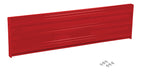 Vestil GR-F3R-BO-5-RD Steel 3 Ribbed Bolt On Style Guard Rail 53.875 in. Length Red