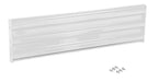 Vestil GR-F3R-BO-5-WT Steel 3 Ribbed Bolt On Style Guard Rail 53.875 in. Length White