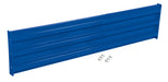 Vestil GR-F3R-BO-6-BU Steel 3 Ribbed Bolt On Style Guard Rail 65.875 in. Length Blue