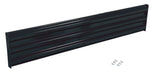 Vestil GR-F3R-BO-7-BK Steel 3 Ribbed Bolt On Style Guard Rail 77.875 in. Length Black