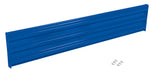 Vestil GR-F3R-BO-7-BU Steel 3 Ribbed Bolt On Style Guard Rail 77.875 in. Length Blue
